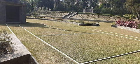 The Kohima War Cemetery has a feature that is possibly not shared by any other cemetery in The world: A tennis court.
