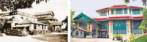 (From left) An old picture of the iconic Secunderabad Club; the revamped building