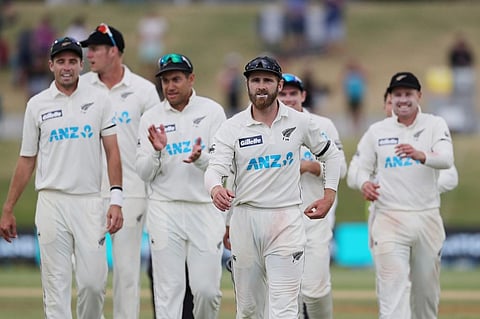 New Zealand test cricket team (Photo | AFP)
