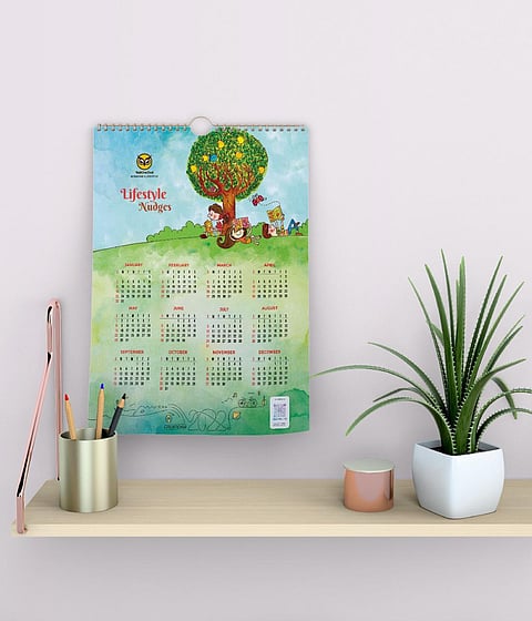 Dr Sakthivel Sivasubramanian from Tiruchy has designed a Calendar for 2022 titled ‘Lifestyle Nudges’.