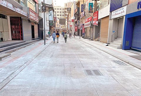 Traders at popular shopping hub, Commercial Street, are pleased with the improved access to roads and parking facilities, thanks to the Smart City project. (Photo| EPS)