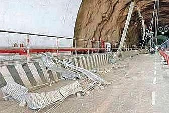 The high-definition cameras and lights inside the Kuthiran tunnel that were destroyed on Thursday night | Express