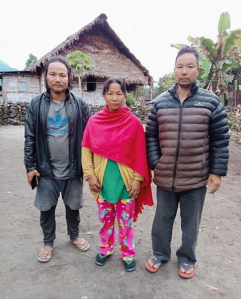 Miram Taron's parents and brother (Photo | EPS)