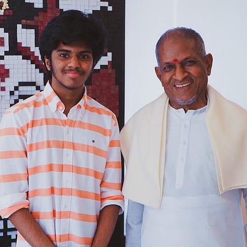 Lydian Nadhaswaram with Ilaiyaraaja(Photo | Instagram)