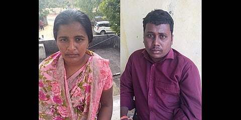 Krishna's wife Mahankali Laxmi and her lover Gunti Balraj killed Mahankali Krishna. (Photo | Express)