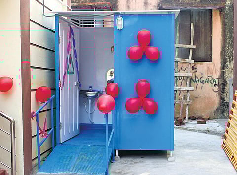 The toilet is movable, can be dismantled and re-attached anywhere