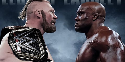 Brock Lesnar (L) and Bobby Lashley. (Photo| Twitter))