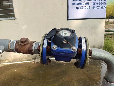 Shot of the solar pump in operation (Photo | Express)