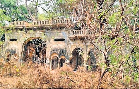 A couple of heritage structures in the British Residency area under which the Koti Women’s College is also located | Bindu Bhargavi Chandana