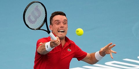 Robert Bautista Agut clinched the match for Spain by beating Casper Ruud of Norway 6-4, 7-6 (4). (Photo | AP)