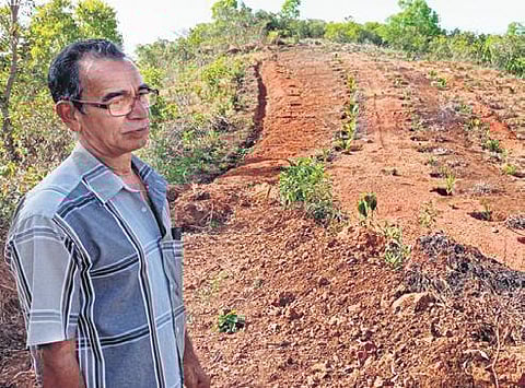 Brook at the end of tunnel along Karnataka-Kerala border
