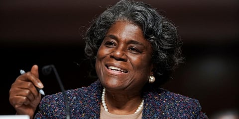 United States Ambassador to the United Nations Linda Thomas-Greenfield (Photo| AP)