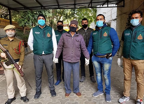 Delhi Police arrests a firearms supplier Kasim. ( Photo | ANI)