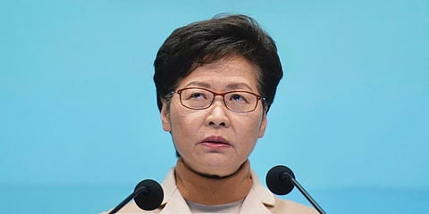 Media closures unrelated to press freedom: Hong Kong leader Carrie Lam