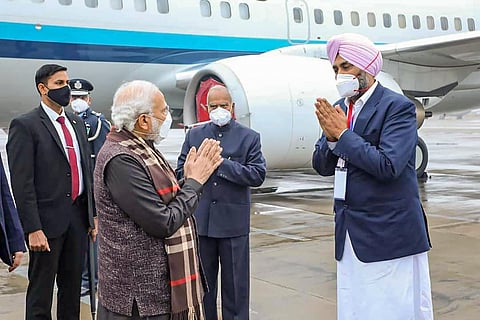 Modi was to lay the foundation stone of development projects of Rs 42,750 crore. (Photo | PTI)