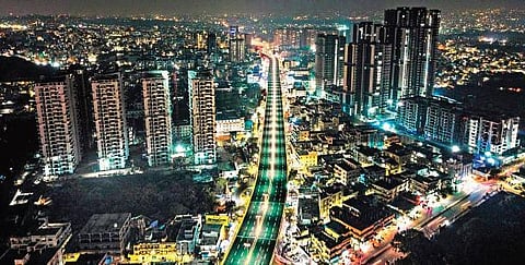 The Shaikpet flyover (Photo | Twitter, @KTRTRS)