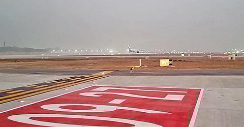 The refurnbished 09-27 runway, unveiled on Wednesday, has a design life of 20 years and network of nine taxiways. (Photo | EPS)