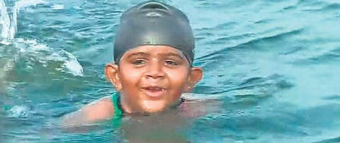 Seven-year-old Jewel from Kerala, set for Guinness record in swimming