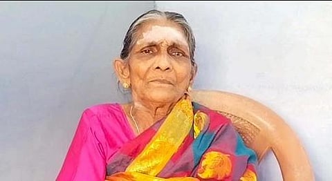 75-year-old Subbulakshmi from Tirunelveli's Kasimajorpuram. (Photo| EPS)