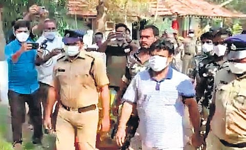 Police shift Vanama Raghavendra Rao to the Bhadrachalam sub-jail after the Kothagudem Magistrate sentenced him to a 14-day judicial remand.