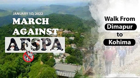 This banner on the proposed march that has gone viral on social media.