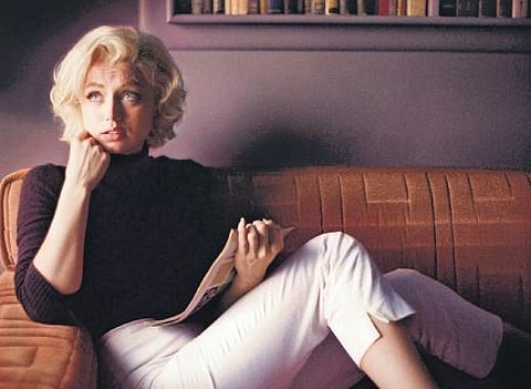 Ana De Armas as Marilyn Monroe.