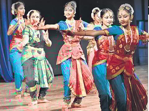 Dancers perform as part of the cultural celebrations | NAGARAJA GEDEKAL