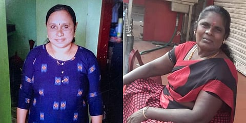 L-R: Rosily, 50, a native of Vadakkencherry and  Padmam, 52, of Panchavady colony in Ponnurunni were abducted, killed, and dismembered in a black magic ritual.