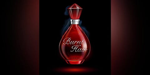 The fragrance product is called 'Burnt Hair'. (Photo | Elon Musk Twitter)