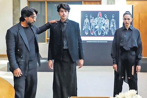 Behind-the-scenes images during fittings for Gaurav Khanijo’s FDCI x LFW show happening today in Mumbai