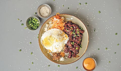 Art over a cup of hazelnut latte