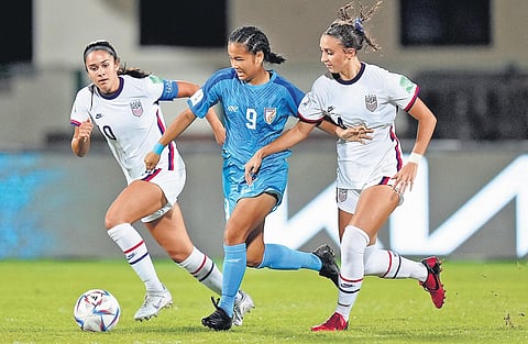 India U17 women lost to USA 0-8 in their opening game of the World Cup | aiff