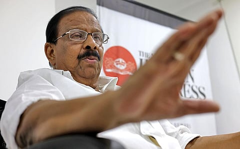 K Sudhakaran, president of the KPCC. (Photo | B P Deepu, EPS)