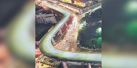 Greater Hyderabad  Municipal Corporation throws ‘light’ on new flyover