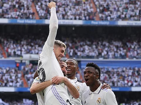 Reigning champions Real Madrid defeated Barcelona 3-1 in the El Clasico. (Photo | AFP)