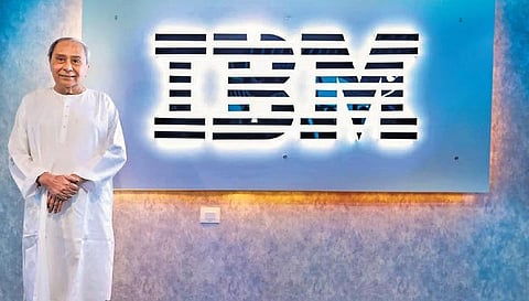 CM Naveen Patnaik during the inauguration of IBM’s CIC in Bhubaneswar | Express