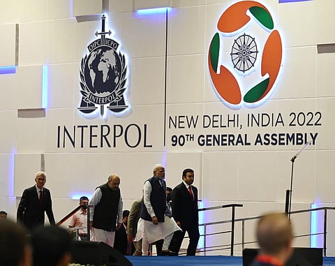 Prime Minister Narendra Modi inaugurated the 90th General Assembly of the Interpol on Tuesday, October 18, 2022 (Photo |Shekhar Yadav )