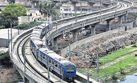 In the first nine months of this year, a total of 4.18 crore passengers availed of the Chennai Metro services | express