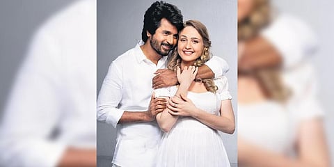 Sivakarthikeyan and Maria Riaboshapka in 'Prince'
