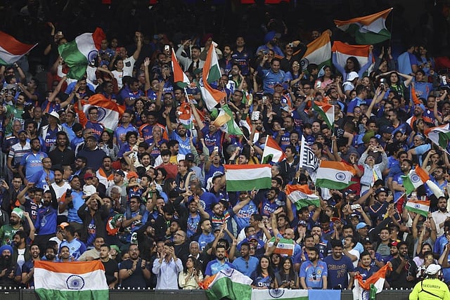 India skipper Rohit Sharma won the toss and opted to bowl against arch-rival Pakistan in their opening match of the Twenty20 World Cup Super 12 at a packed Melbourne Cricket Ground on Sunday. (Photo | AP)