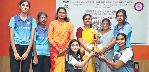 The MOP Vaishnav team were the only one in the tournament to score 19.5