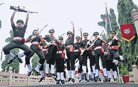 The cadets on cloud nine after the graduation ceremony | Ashwin prasath