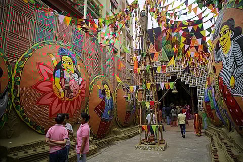Durga Puja is celebrated in West Bengal with the utmost zeal and fervour.  (Photo | Sunish P Surendran)