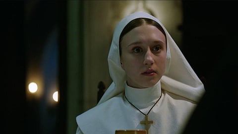 A still from 'The Nun' featuring American actress Taissa Farmiga. (Photo | YouTube screengrab)