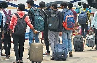 Rush of passengers on eve of festivities.