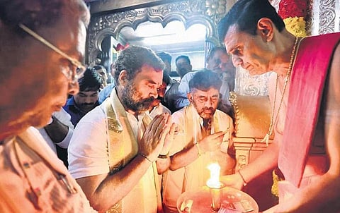 With religious outreach, Rahul Gandhi sends message of harmony in Karnataka