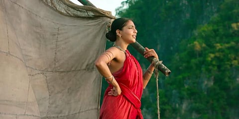 Actor Aishwarya Lekshmi in Mani Ratnam’s 'Ponniyin Selvan' (Photo | YouTube Screengrab)
