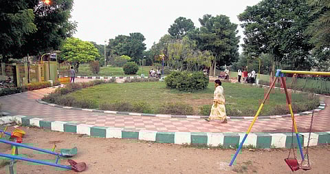 A file picture of a corporation park in Chennai. Under Singara Chennai 2.0, 42 parks will be constructed at a cost of Rs 16 crore | Express