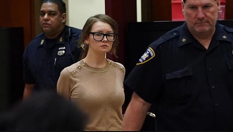 Anna Sorokin, better known as Anna Delvey, has been released from an ICE detention facility in New York state. (Photo | AFP)