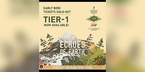 Poster of India's greenest music festival coming soon. (Photo | Instagram/Echoes of Earth Festival)